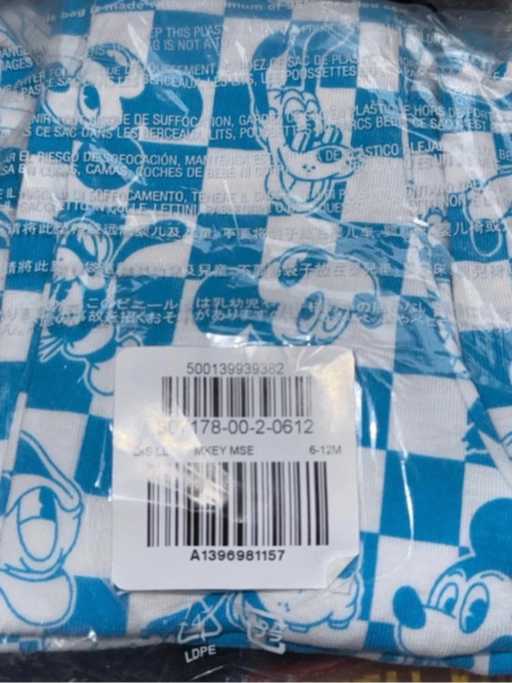 Old Navy Mickey and friends 6-12m pajamas *nwt*